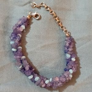 Tanzanian & Blue Opal Silver Bracelet New